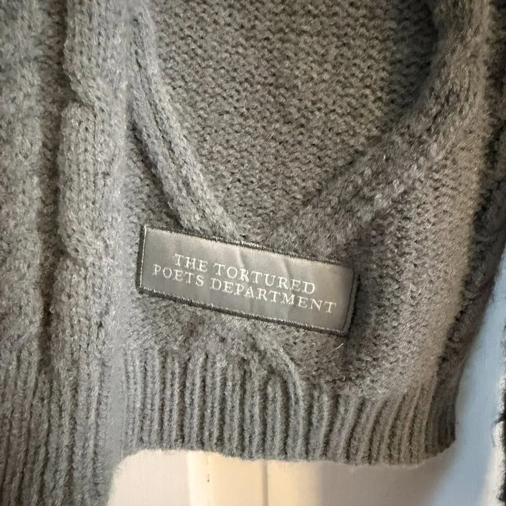 Taylor Swift Tortured Poets Department Cardigan - Picture 3 of 4